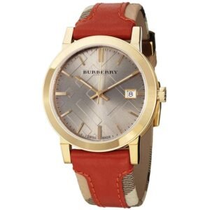 Burberry Men's Watch The City Check Gold Brown BU9016