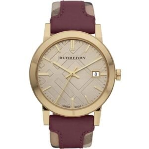Burberry Ladies Watch The City Check Gold BU9017