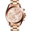 Michael Kors Mini Bradshaw Women’s Rose Gold-Tone Chronograph Watch MK5799