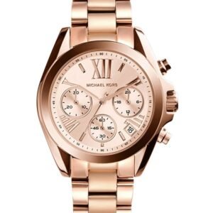 Michael Kors Mini Bradshaw Women's Rose Gold-Tone Chronograph Watch MK5799