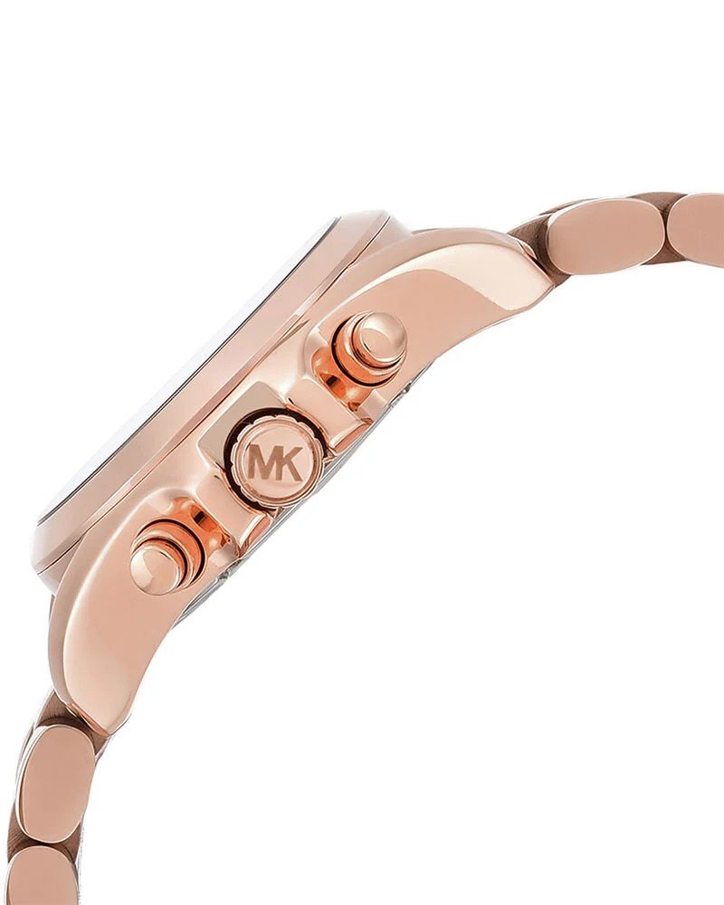 Michael Kors Mini Bradshaw Women's Rose Gold-Tone Chronograph Watch MK5799 - Image 4