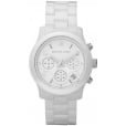Michael Kors Runway Women’s White Ceramic Chronograph Watch MK5161