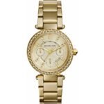 Michael Kors Parker Pavé Women’s Gold-Tone Multifunction Watch MK6056