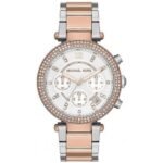 Michael Kors Parker Women’s Two-Tone White Dial Watch MK5820