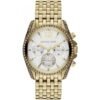 Michael Kors Pressley Women’s Gold-Tone Chronograph Watch MK5835