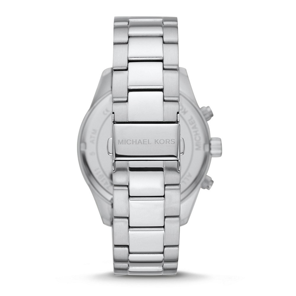 Michael Kors Layton Men's Oversized Silver-Tone Chronograph Watch MK8822 - Image 3