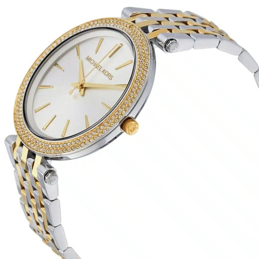 Michael Kors Darci Women's Silver Dial Two-Tone Watch MK3215 - Image 3